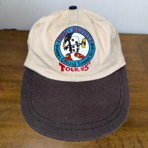 VTG Jimmy Buffett Hat‎ Beige 1995 Tour Domino College Summer Session Cap Parrot